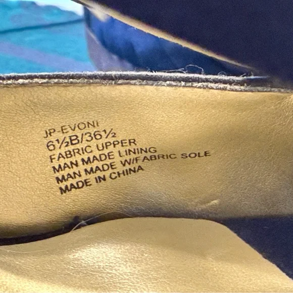 Jessica Simpson Navy Satin Peep Toe Heels - Picture 7 of 7